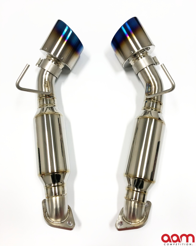 AAM Competition 370Z Nismo Resonated Short Tail Exhaust with